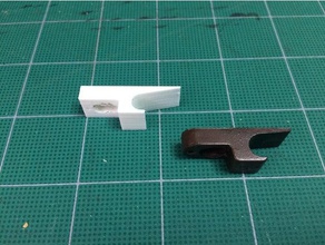 gancio in plastica mini chiusura a scatto parti di ricambio 3d print model - Mito3D