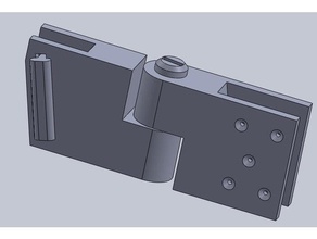 charniere pour planche table office pliable retraction 3d print model - Mito3D