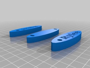 isim etiketleri 3d baskı 3d print model - Mito3D