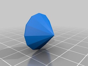 diamond Mode diament kostbar kostbaren Stein 3d print model - Mito3D