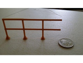 g scale railing buildings & structures 3d print model - Mito3D