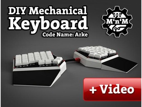 diy mecánico de teclado arke equipo arduino autodesk fusion 360 fusion360 mecánica tutorial 3d print model - Mito3D