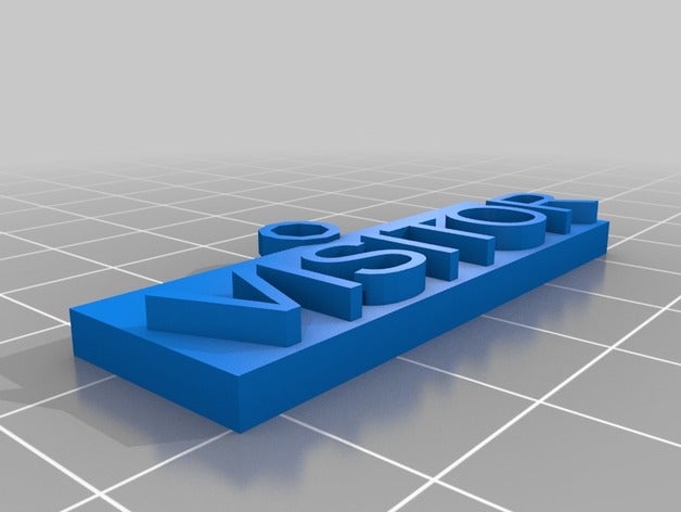 o visitante chaveiros personalizado 3D print model - Mito3D