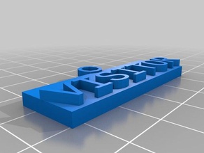 ziyaretçi mono Anahtarlık özelleştirilmiş 3d print model - Mito3D