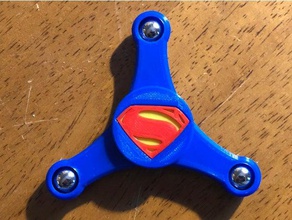 superman spinner giochi e giocattoli dc comics edc fidget mano 3d print model - Mito3D