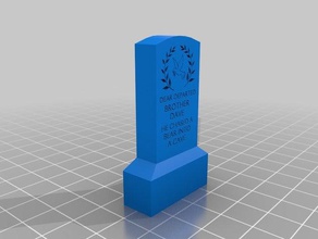 haunted mansion - brother dave buildings & structures disney disneyland gravestone halloween decoration prop props tombstone walt world 3d print model - Mito3D