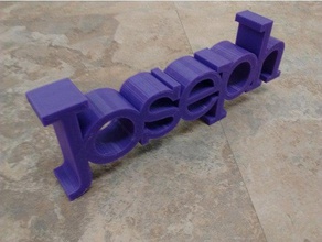 joseph signs & logos 3d name names label 3d print model - Mito3D