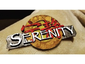 serenity logo props 3d print model - Mito3D