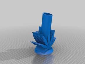 yaprak bong 3d baskı 3d print model - Mito3D