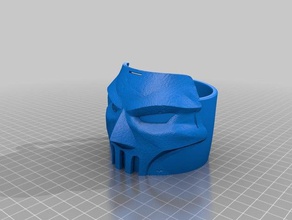 casey jones sunken mug v02 kitchen & dining mask coffee tmnt 3d print model - Mito3D