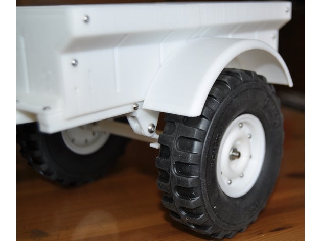 fender İkinci Dünya Savaşı askeri jeep römork ossum m416 yuvarlak 3d baskı bantam rc willys ossumm416 araçlar 3D print model - Mito3D