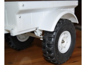 rounded fender wwii military jeep trailer ossum m416 3d printing bantam rc willys ossumm416 vehicles 3d print model - Mito3D