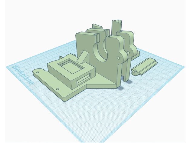 anet a8 x-axis brackets bowden + sd extension t-corner 3d printer parts upgrade 3D print model - Mito3D