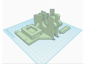 anet a8 eje x soportes de bowden + sd extensión t la esquina Impresora 3d las piezas actualización el eje-x 3d print model - Mito3D