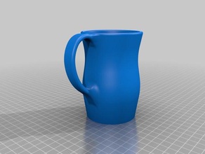 egyptian style mug kitchen & dining coffee cup glass water 3d print model - Mito3D