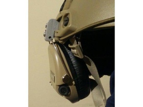 sordin headset ops helmet rail mount sport & outdoors airsoft accesories 3d print model - Mito3D