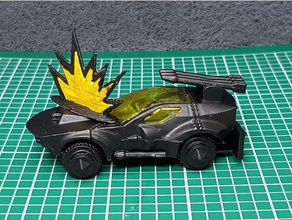 gaslands explosion marker toy & game accessories auto-duel car wars 3d print model - Mito3D