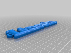 lincoln Schlüsselanhänger - Organisation kundengebundene 3d print model - Mito3D