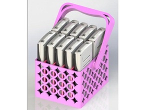 graphing calculator holder organization 3d print model - Mito3D