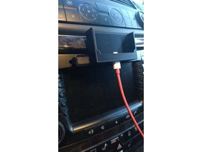 téléphone titulaire de la fente pour cd l'automobile 3d print model - Mito3D