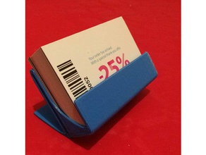 gebogene business card holder office businesscard business-Karte business-card-Inhaber - Karte gebogen Schreibtisch Halter 3d print model - Mito3D