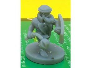 dwarf longcoat flail toy & game accessories d&d dnd dungeons dragons fighter figure miniature warrior 3d print model - Mito3D