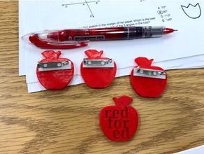 red ed apple signs & logos 3d print model - Mito3D
