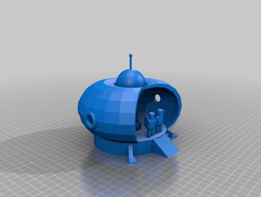 visitors 3d printing alien monoprice tinkercad toy ufos 3d print model - Mito3D