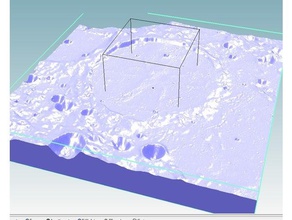 wargentin Mond Krater eruptive Vororten Physik & Astronomie moontrek der nasa 3d print model - Mito3D