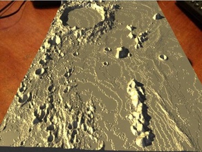 platone luna cratere pico tenerife montagne 3d print model - Mito3D