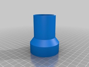 pipe adapter 50 -&gt 35 parts customized 3d print model - Mito3D