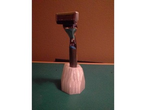 dollar shave esecutivo rasoio stand bagno 3d print model - Mito3D