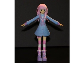 nepgear hohen Details Modelle anime Figur detaillierte Abbildung zahlen hyperdimension Minifigur nepnep Neptun neptunia 3d print model - Mito3D