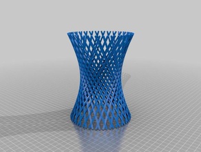 uzun boylu gür kafes tutucu matematik sanatı özelleştirilmiş 3d print model - Mito3D