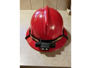 hardhat lamp band holders tool & boxes flashlight holder mount hard-hat light oilfield ppe safety 3d print model - Mito3D