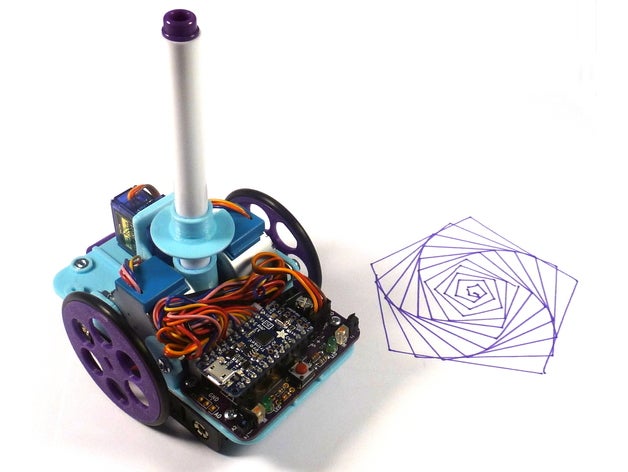 open source tortue robot la robotique 3D print model - Mito3D