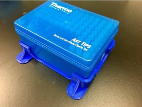 tipnoflip - stabilizer thermo scientific art 10 l tip box biology pipette 3d print model - Mito3D