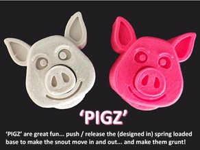 pigz animals animal creature creatures designer fun grunt grunting grunts model models muzz64 noise novel novelty one piece print one-piece-print pig piglet pigs popular place print-in-place sound spring springy toy toys 3d print model - Mito3D