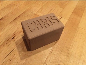 box chris containers gift card holder 3d print model - Mito3D