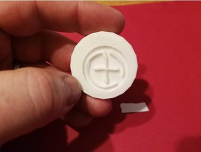 geocache first find coin ftf geocaching 3d print model - Mito3D