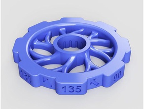 cr10 précision de nivellement bouton L'imprimante 3d pièces lit d'ajustement hauteur cr-10 creality cadran comparateur à le précis la vis serrage molette roue z 3d print model - Mito3D
