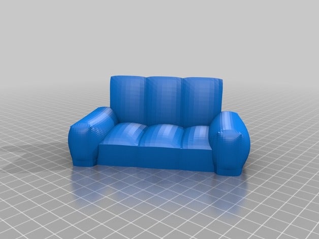 couch model furniture 3D print model - Mito3D