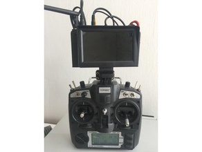 turnigy 9x lcd de montagem hobby câmera criação fpv monte quadcopter controle remoto atualização 3d print model - Mito3D