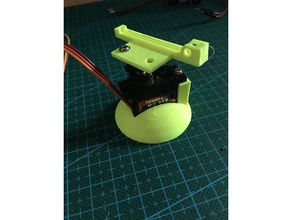 servo 9g base hobby mount servo-mount 3d print model - Mito3D