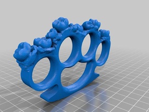 teeth knuckles decor brass decoration tool 3d print model - Mito3D
