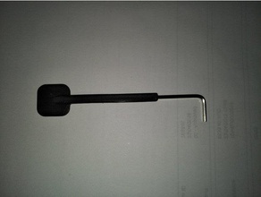 2 mm Inbus-Schlüssel, Erweiterung Griff 3d Drucker Zubehör Inbus-Schlüssel fabrikator mini 3d print model - Mito3D