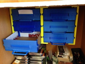 l'arte di alimentazione cassetti i contenitori art box cool cassetto organizzatore scorrevole archiviazione 3d print model - Mito3D