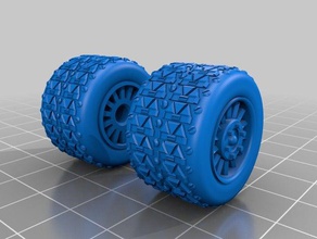 les roues des véhicules bitz modèle de voiture skratchbuild wargaming 3d print model - Mito3D