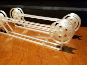 filament de rail à rouleaux roulements 608 L'imprimante 3d pièces L'impression roulement l'efficacité titulaire support bobine rouleau 3d print model - Mito3D