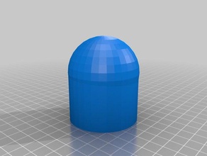 vw tow ball cap v1 blank automotive 3d print model - Mito3D